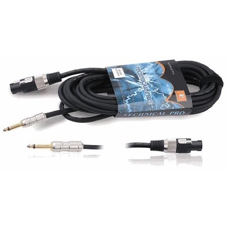 TECHNICAL PRO Technical Pro cqs1225 .25 in. to Speakon Speaker Cables cqs1225
